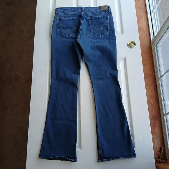 Levi Signature Gold Label Bootcut Jeans 16L W33 L34 blue medium wash high rise - Picture 3 of 15